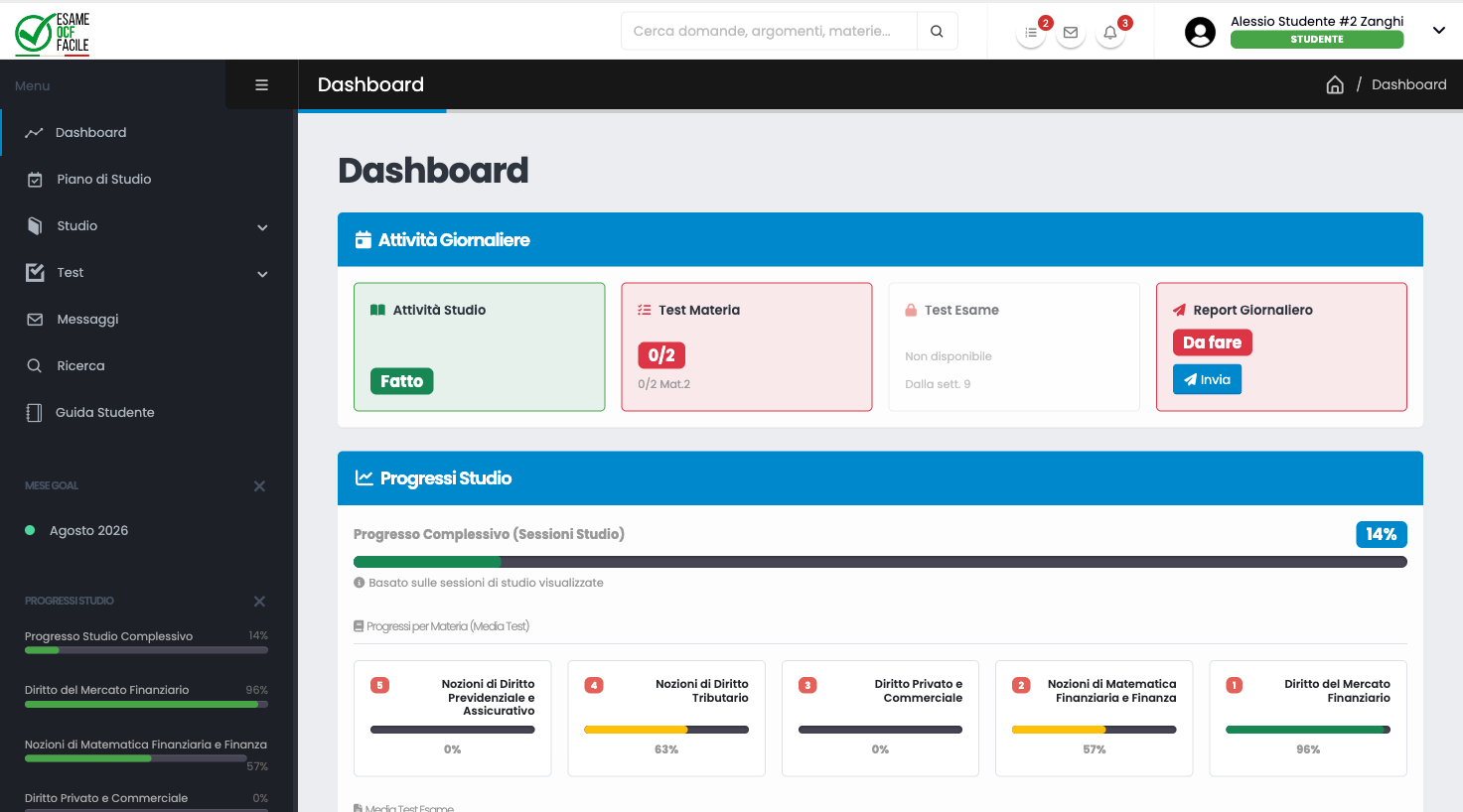 Esame OCF Facile - Piattaforma preparazione esame OCF