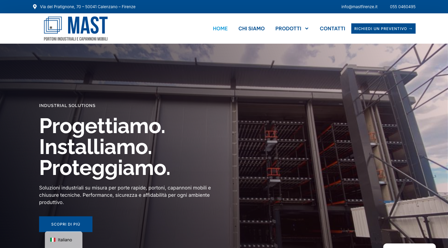 MAST Firenze - Portoni industriali e capannoni mobili