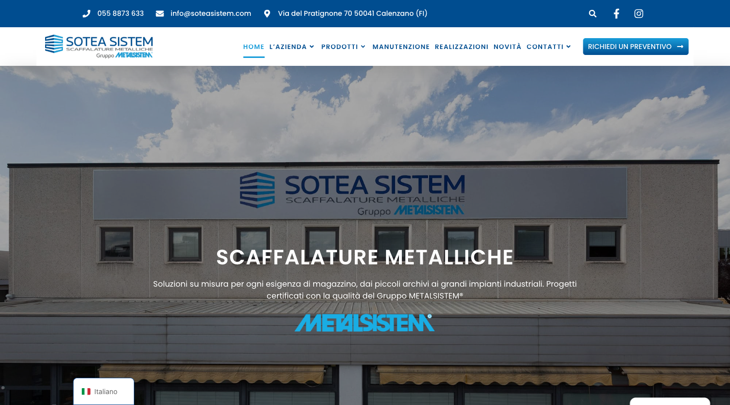 Sotea Sistem - Scaffalature metalliche industriali